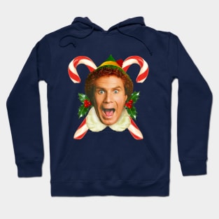 Buddy Elf and Candy Canes Exclusive Hoodie